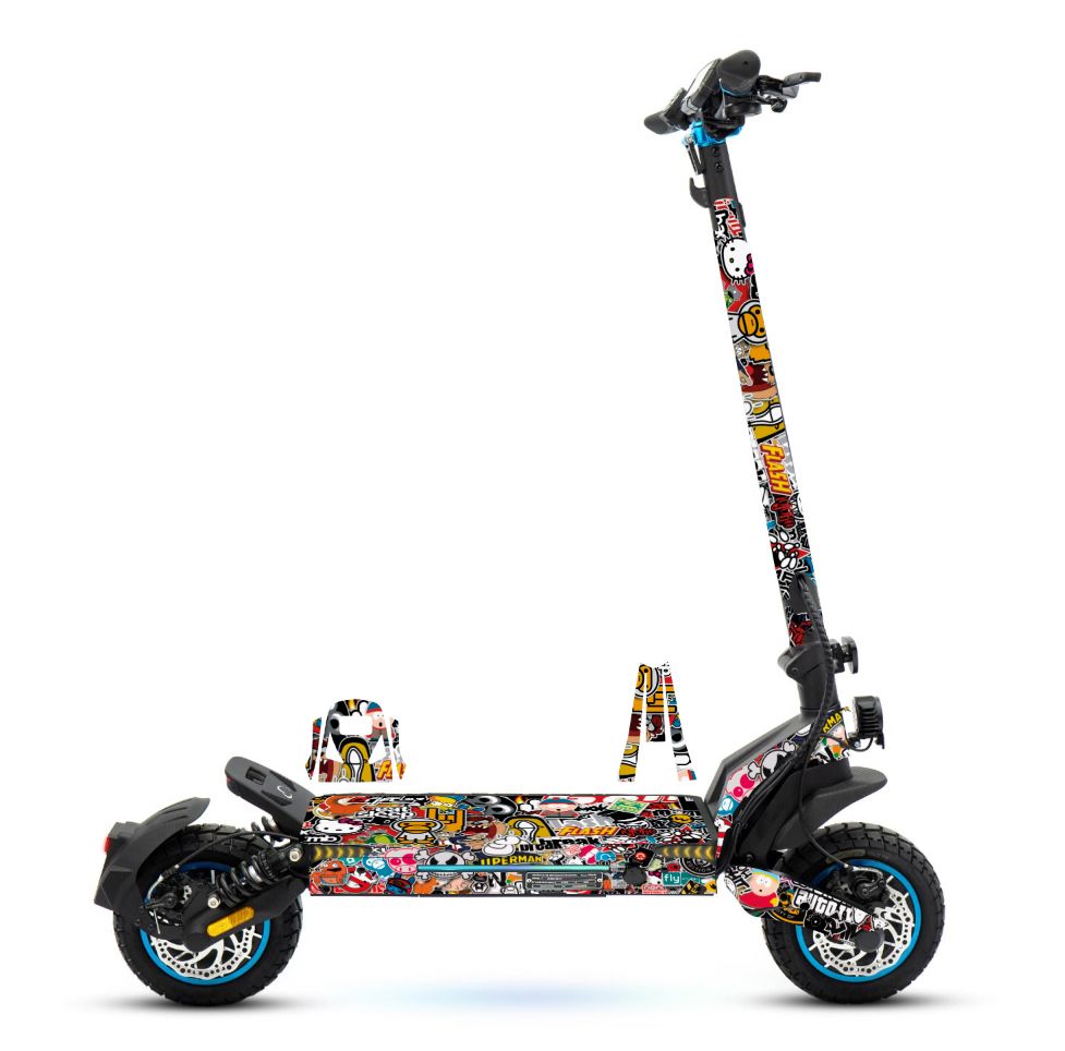 Kit Vinilo + Base Crossover Dual Max Sticker Bomb