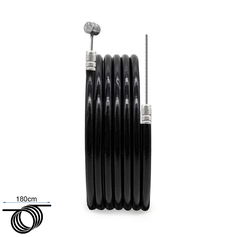 Camisa y cable de freno negro 1,80m