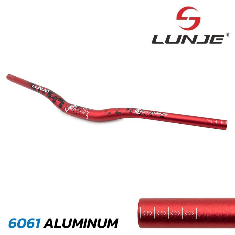 [EWM894] Manillar de 720mm con elevación 25mm rojo-negro