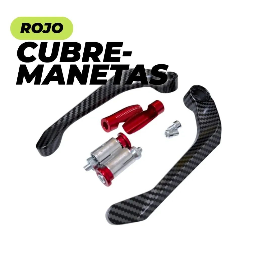 Protector Cubre-Maneta Carbono Rojo