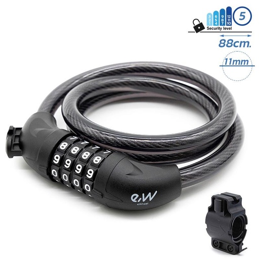 [CMM374] Candado de contraseña EWLK024 negro