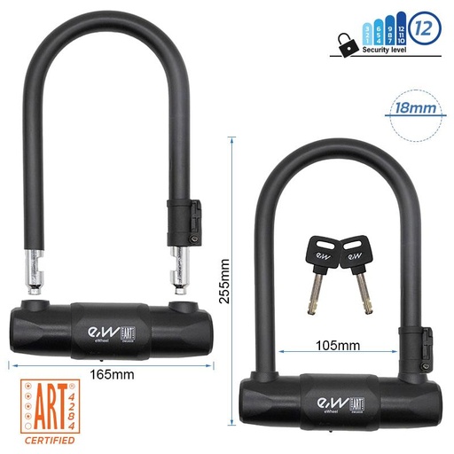 [CMM382] Candado en U EWLK028 [Certificado ART]