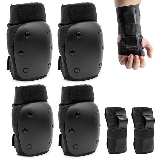 [CMM354] Kit protección articulaciones L - Rodilleras, Coderas y Muñequeras